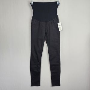 Indigo Blue Black Maternity Jeans Ankle Sz Medium